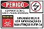 Placa de perigo favor não mexer sem autorização da manutenção elétrica - Imagem 1