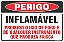 Placa de perigo inflamável proibido o uso de fogo e  de qualquer instrumento  que produza faísca - Imagem 1