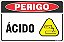 Placa de perigo ácido - Imagem 1