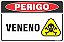 Placa de perigo veneno - Imagem 1
