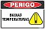 Placa de perigo baixas temperaturas - Imagem 1