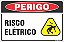 Placa de perigo risco elétrico - Imagem 1