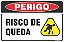 Placa de perigo risco de queda - Imagem 1