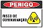 Placa de perigo risco de contaminação - Imagem 1