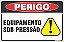 Placa de perigo equipamento sob pressão - Imagem 1