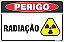 Placa de perigo radiação - Imagem 1