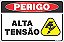 Placa de perigo alta tensão - Imagem 1