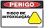 Placa de perigo risco de intoxicação - Imagem 1