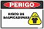 Placa de perigo risco de salpicaduras - Imagem 1