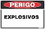 Placa de perigo explosivos - Imagem 1
