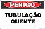 Placa de perigo tubulação quente - Imagem 1