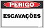Placa de perigo escavações - Imagem 1
