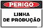 Placa de perigo linha de produção - Imagem 1