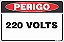 Placa de perigo 220 volts - Imagem 1