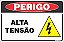 Placa de perigo alta tensão - Imagem 1