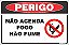 Placa de perigo não acenda fogo não fume - Imagem 1