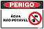 Placa de perigo água não potável - Imagem 1