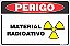Placa de perigo material radioativo - Imagem 1