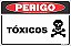 Placa de perigo tóxicos - Imagem 1