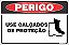 Placa de perigo use calçados de proteção - Imagem 1