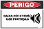 Placa de perigo barulho intenso use proteção - Imagem 1