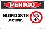 Placa de perigo guindaste acima - Imagem 1