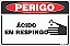 Placa de perigo ácido em respingo - Imagem 1