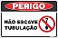 Placa de perigo não escave tubulação - Imagem 1