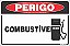 Placa de perigo combustível - Imagem 1