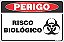 Placa de perigo risco biológico - Imagem 1