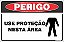 Placa de perigo use proteção nesta área - Imagem 1