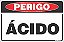Placa de perigo ácido - Imagem 1