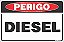 Placa de perigo diesel - Imagem 1