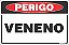 Placa de perigo veneno - Imagem 1