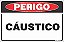 Placa de perigo cáustico - Imagem 1