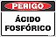 Placa de perigo ácido fosfórico - Imagem 1