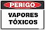 Placa de perigo vapores tóxicos - Imagem 1
