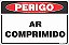 Placa de perigo ar comprimido - Imagem 1