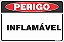 Placa de perigo inflamável - Imagem 1