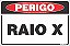 Placa de perigo raio x - Imagem 1