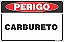 Placa de perigo carbureto - Imagem 1