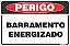 Placa de perigo barramento energizado - Imagem 1