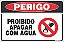 Placa de perigo proibido apagar com água - Imagem 1