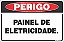 Placa de perigo painel de  eletricidade. - Imagem 1