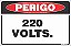 Placa de perigo  220  volts. - Imagem 1