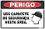 Placa de perigo use capacete de segurança nesta área. - Imagem 1