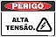 Placa de perigo alta  tensão. - Imagem 1
