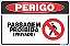 Placa de perigo passagem proibida (privado) - Imagem 1