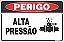 Placa de perigo alta pressão - Imagem 1