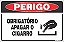Placa de perigo  obrigatório apagar o cigarro - Imagem 1
